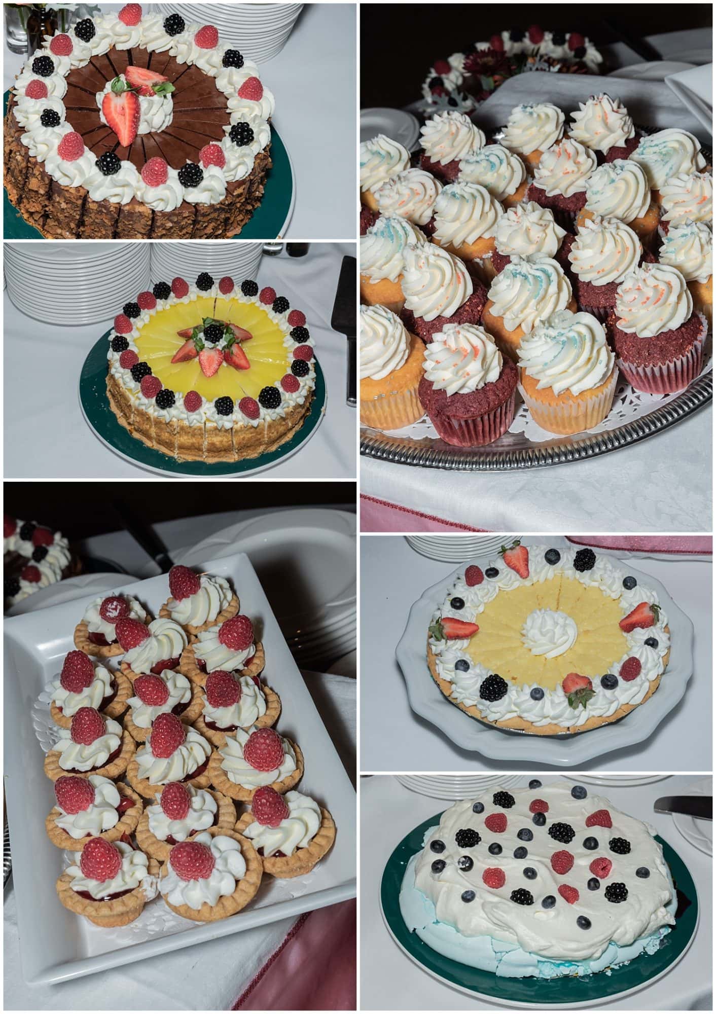 The desert buffet at a wedding reception at the Digby Pines Resort in Digby Nova Scotia.