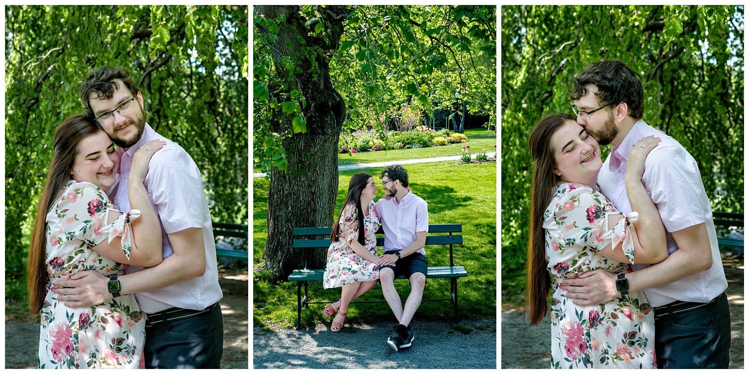 She just said yes to a surprise proposal and engagement session at the Halifax Public Gardens.